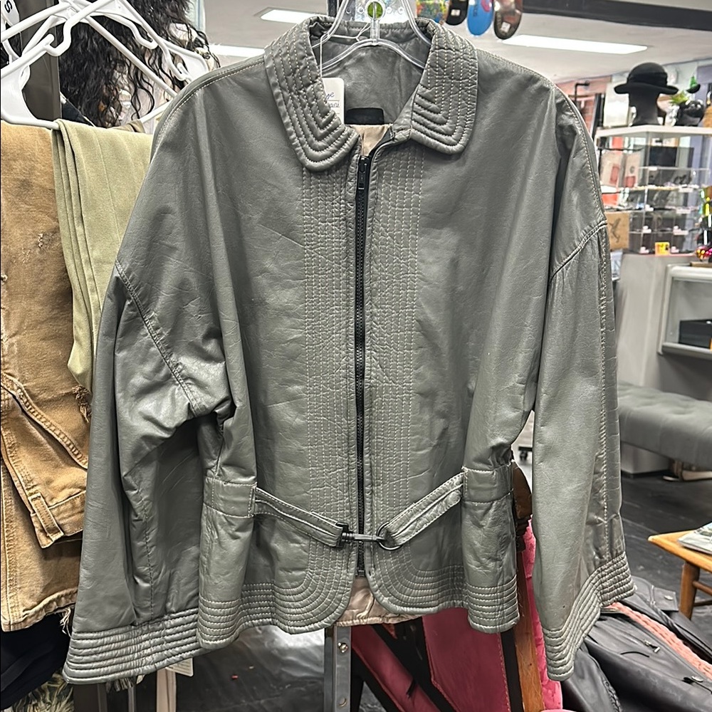 Gray Quilted Jacket - image 1